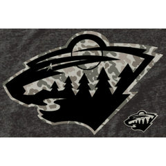 NHL This item will ship within 2 business days. Men's Minnesota Wild Black Rink Warrior Tri-Blend T-Shirt