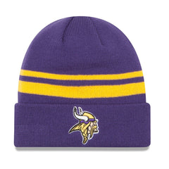 Team Stripe Cuffed Knit Hat - Minnesota Vikings