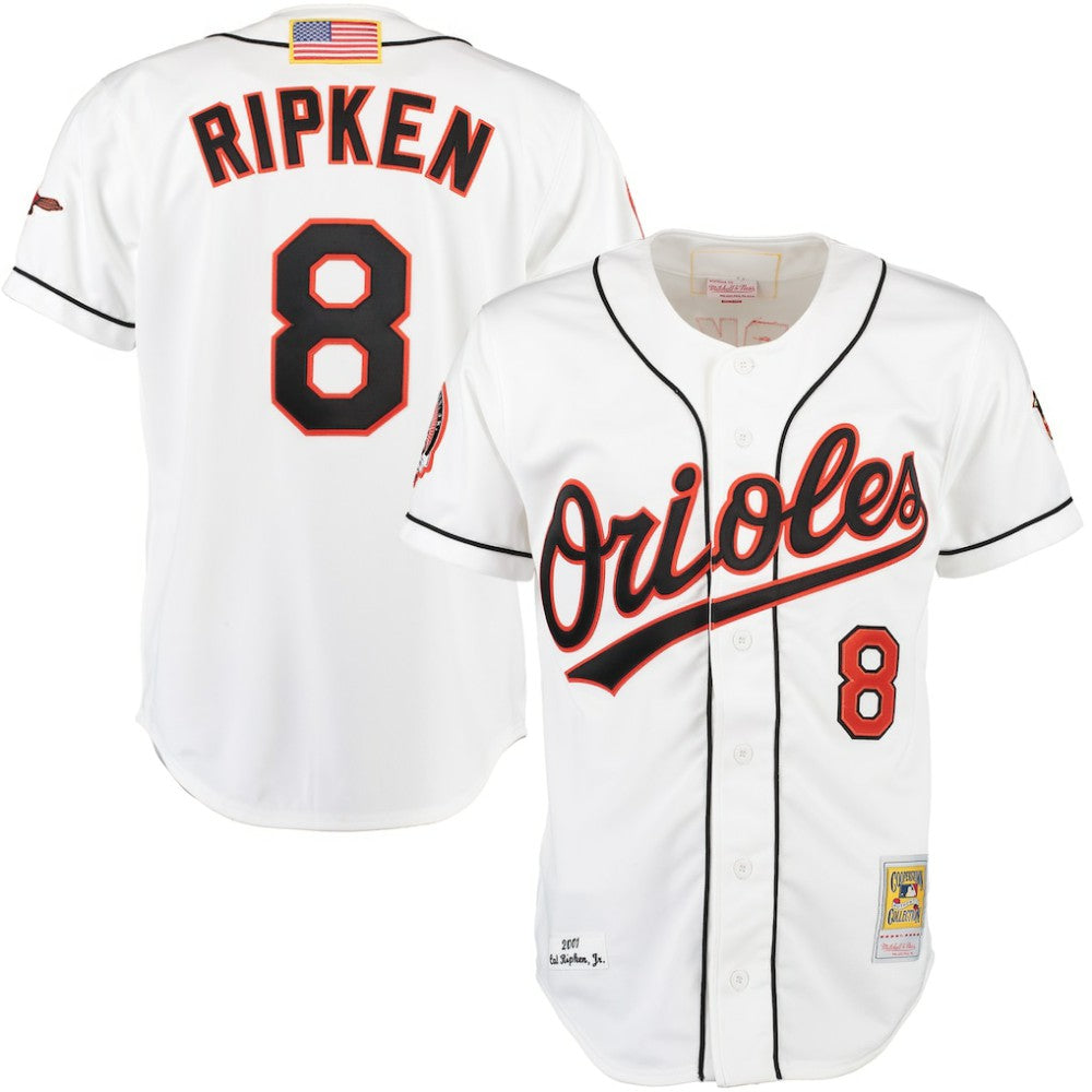 MLB Cal Ripken Baltimore Orioles Mitchell & Ness Home Authentic Jersey