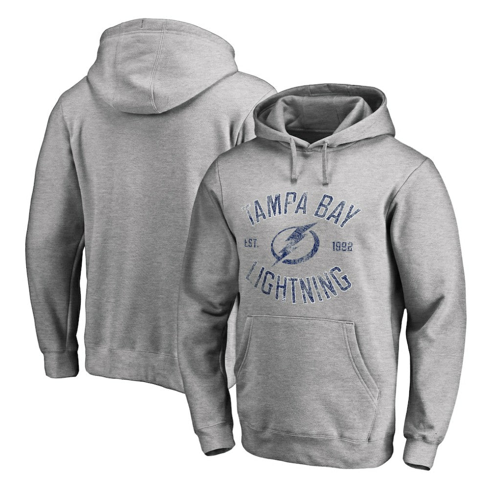 NHL Ash Tampa Bay Lightning Heritage Pullover Hoodie