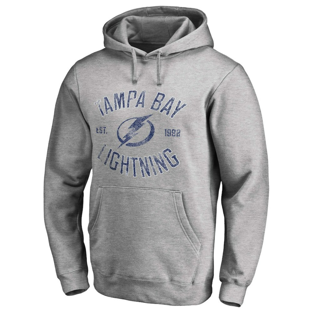 NHL Ash Tampa Bay Lightning Heritage Pullover Hoodie