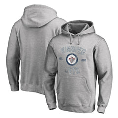 NHL Ash Winnipeg Jets Heritage Pullover Hoodie