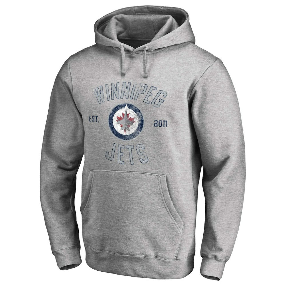 NHL Ash Winnipeg Jets Heritage Pullover Hoodie