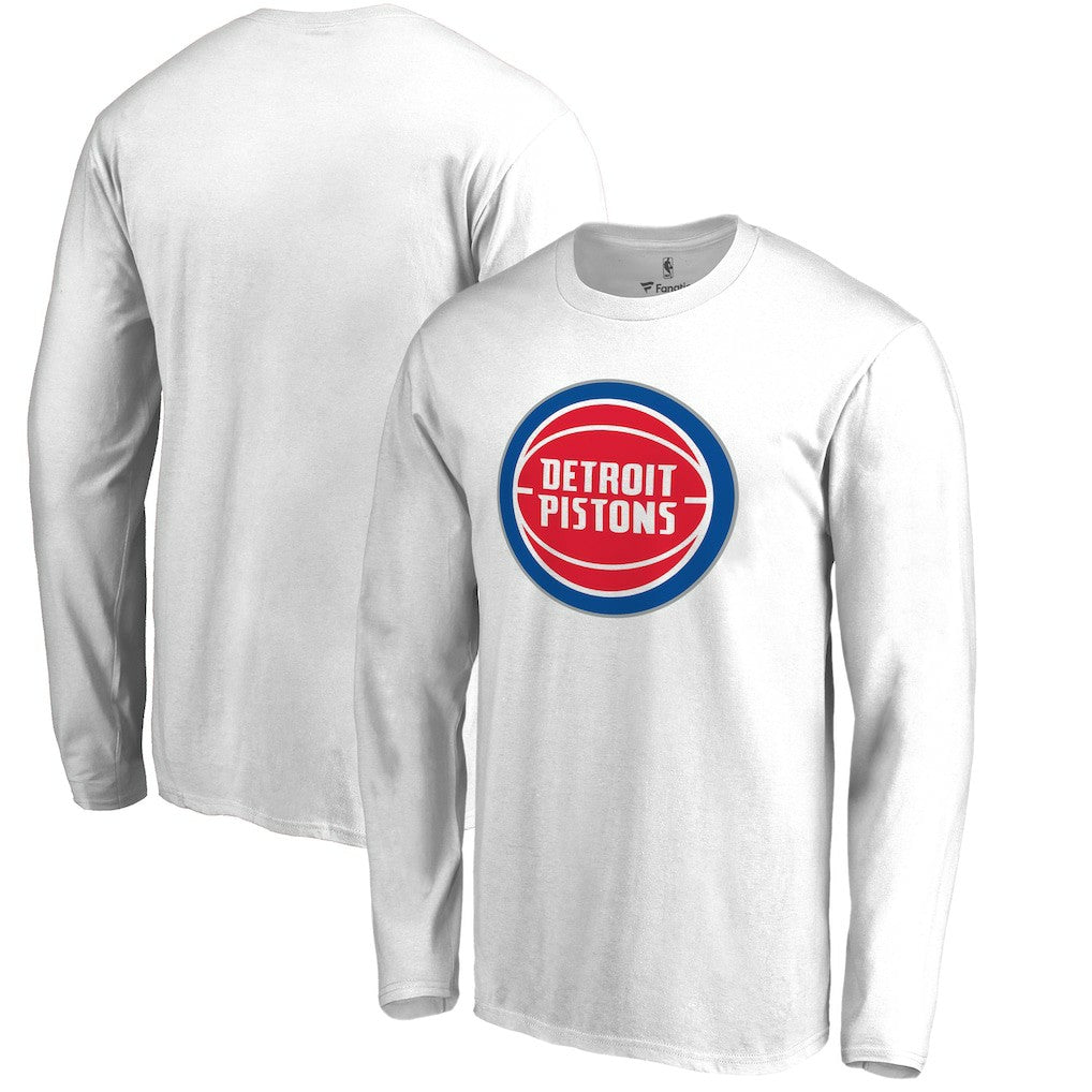 NBA Detroit Pistons Primary Logo Long Sleeve T-Shirt sale