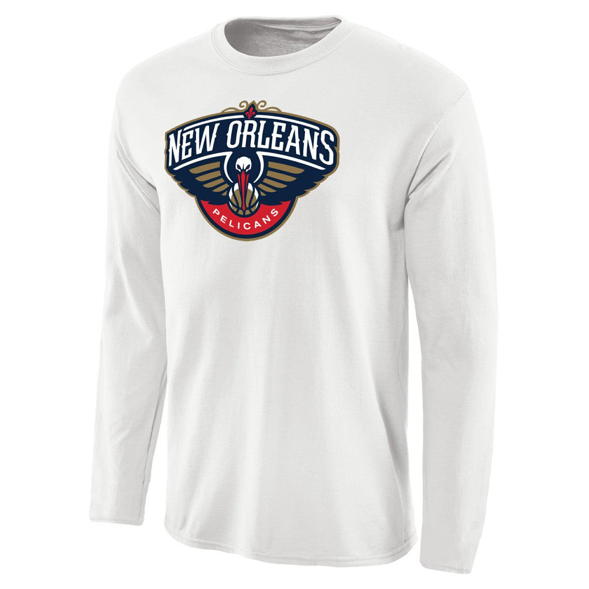 NBA New Orleans Pelicans Primary Logo Long Sleeve T-Shirt