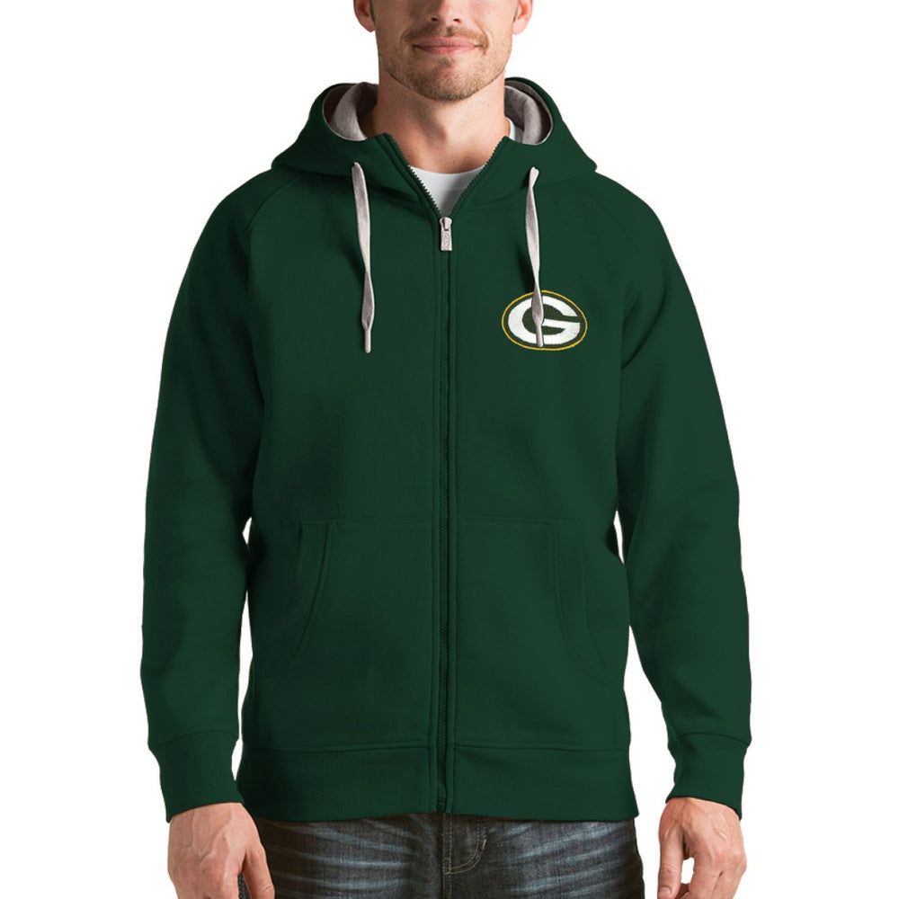 Antigua Victory Full-Zip Hoodie - Green Bay Packers