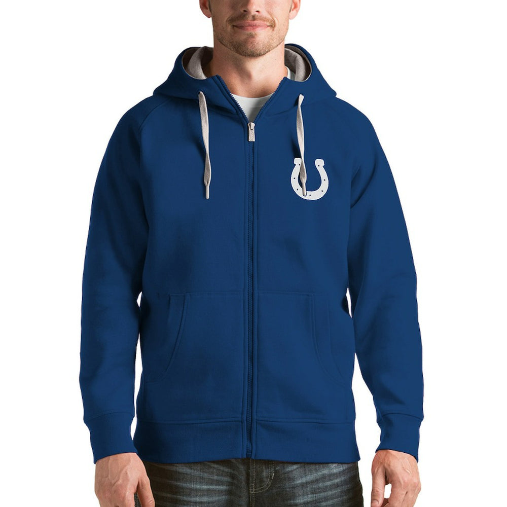 Antigua Victory Full-Zip Hoodie - Indianapolis Colts