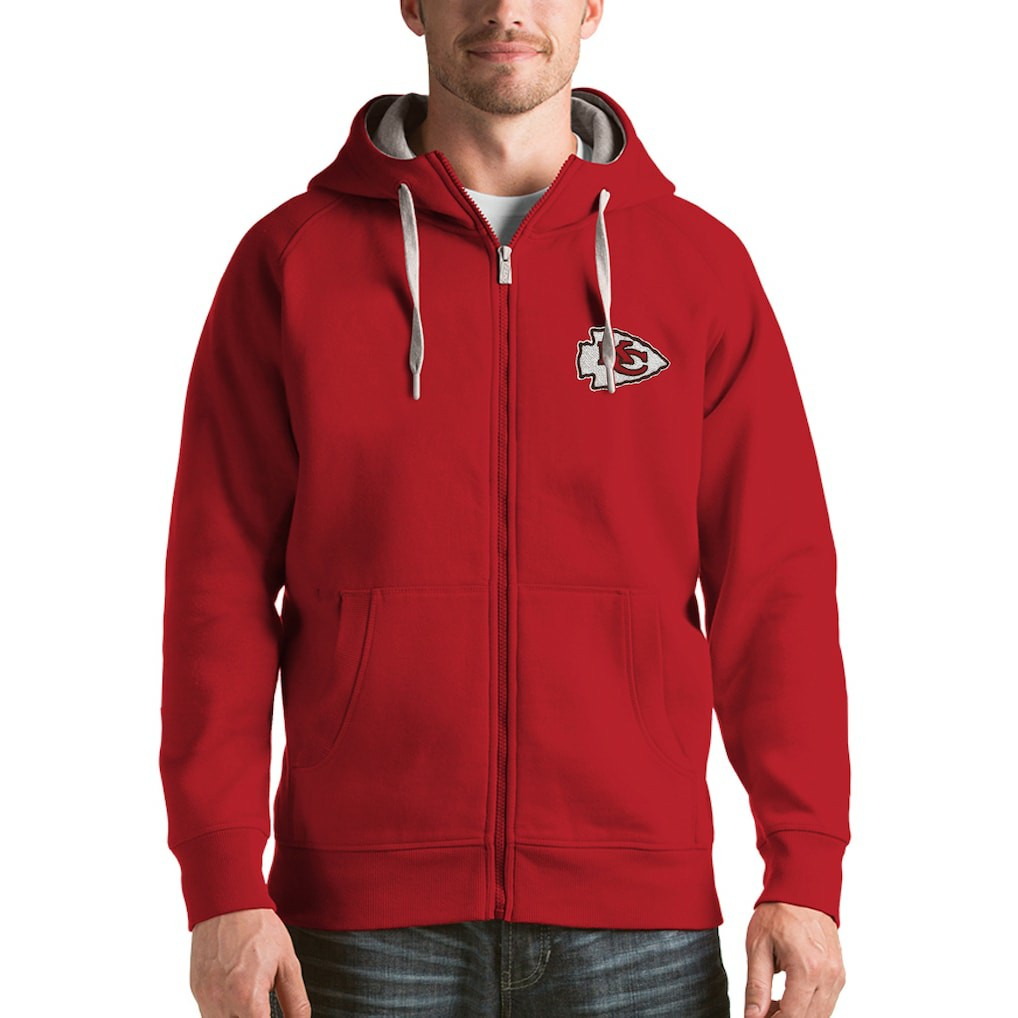 Antigua Victory Full-Zip Hoodie - Kansas City Chiefs