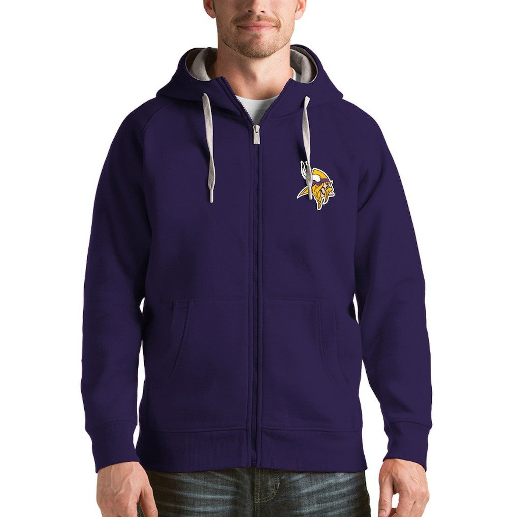 Antigua Victory Full-Zip Hoodie - Minnesota Vikings