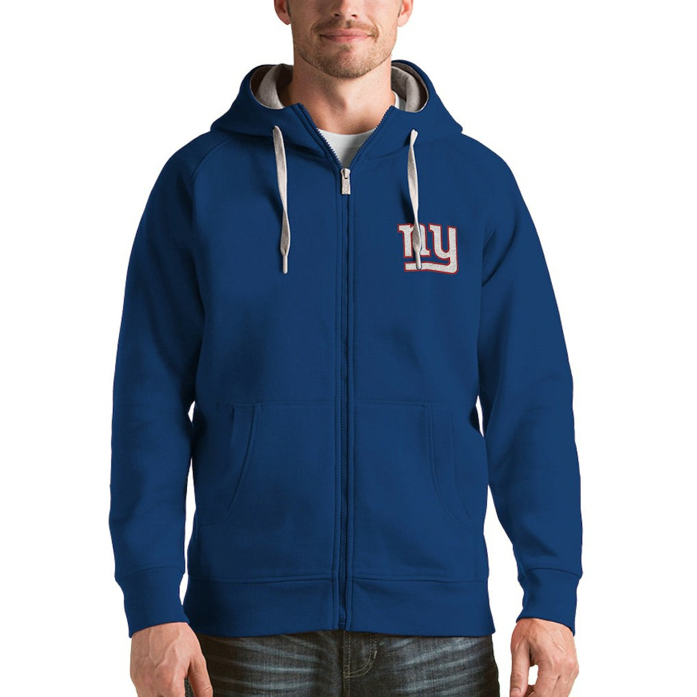 Antigua Victory Full-Zip Hoodie - New York Giants
