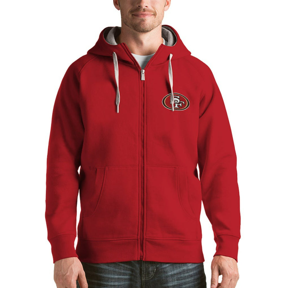 Antigua Victory Full-Zip Hoodie - San Francisco 49ers