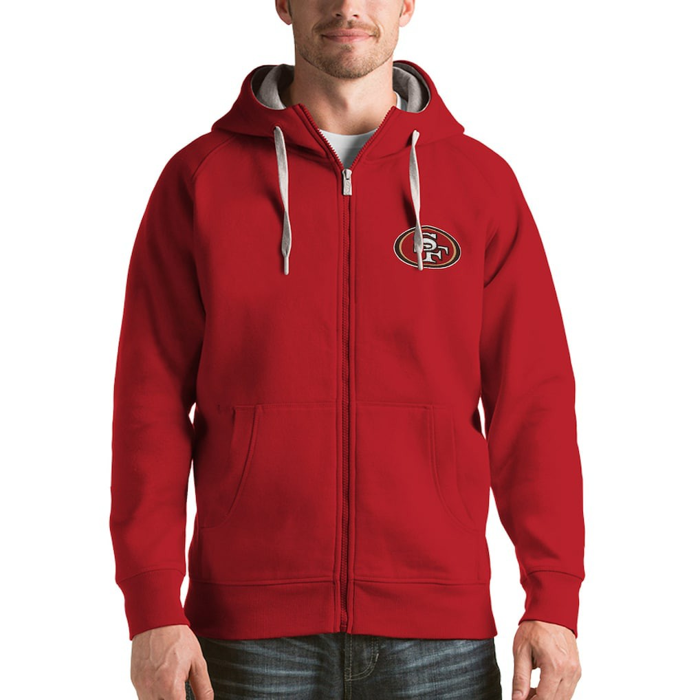 Antigua Victory Full-Zip Hoodie - San Francisco 49ers
