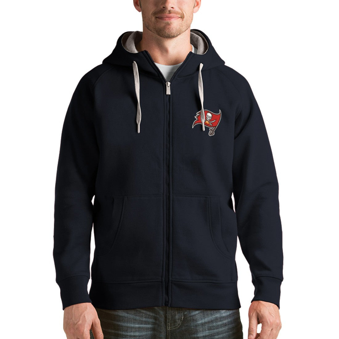 Antigua Victory Full-Zip Hoodie - Tampa Bay Buccaneers