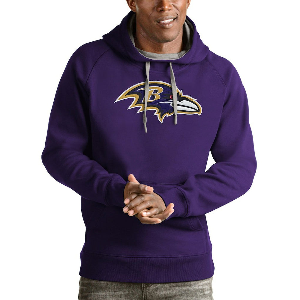 Antigua Victory Pullover Hoodie - Baltimore Ravens