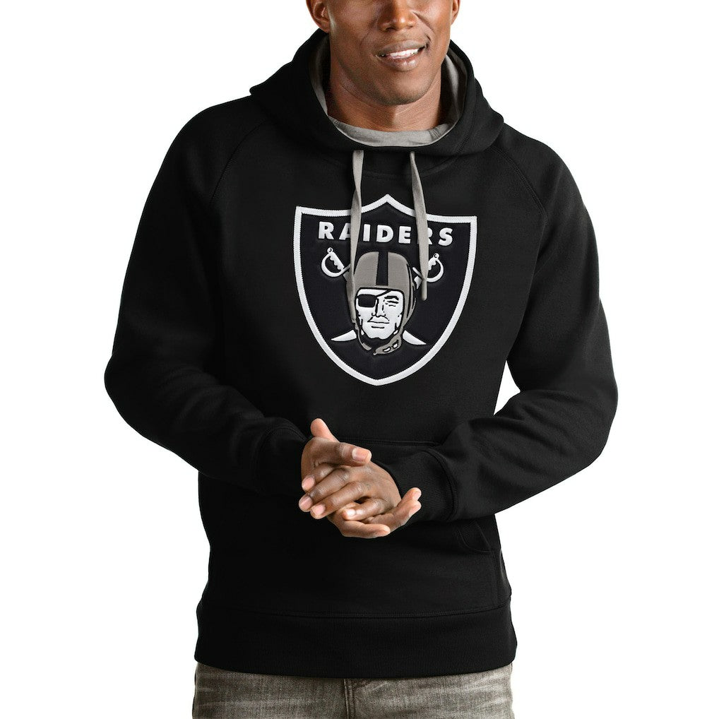Antigua Victory Pullover Hoodie - Las Vegas Raiders