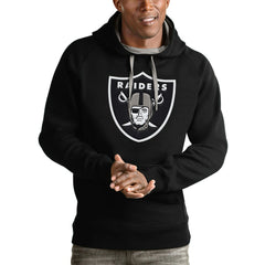 Antigua Victory Pullover Hoodie - Las Vegas Raiders