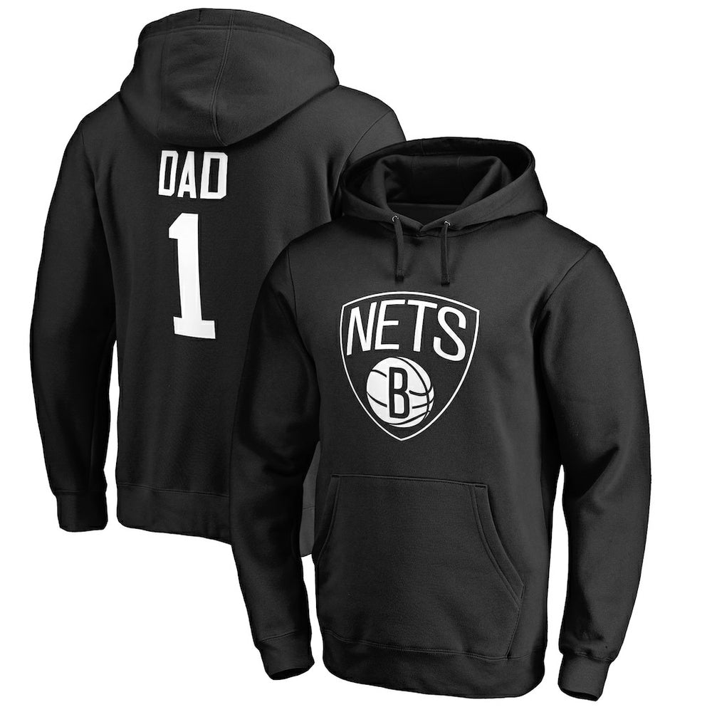 NBA Brooklyn Nets #1 Dad Pullover Hoodie