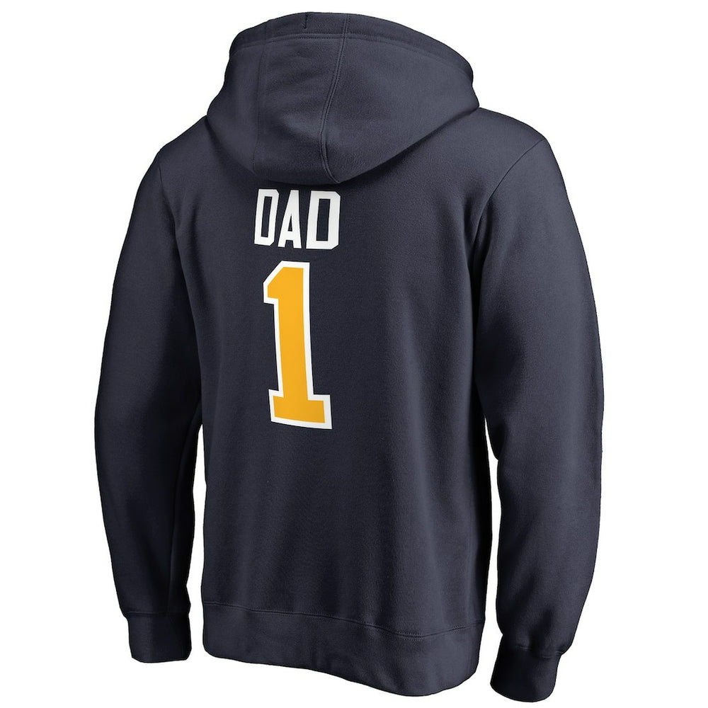 NBA Indiana Pacers #1 Dad Pullover Hoodie