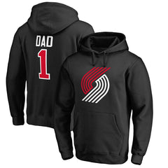 NBA Portland Trail Blazers #1 Dad Pullover Hoodie