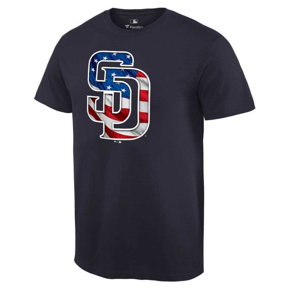 MLB San Diego Padres Memorial Day Banner Wave Logo T-Shirt