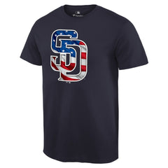 MLB San Diego Padres Memorial Day Banner Wave Logo T-Shirt