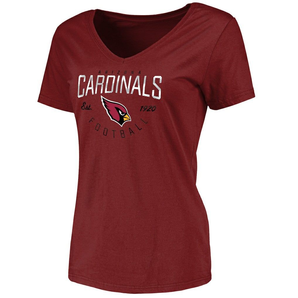 Women's Live For It V-Neck T-Shirt - Arizona Cardinals