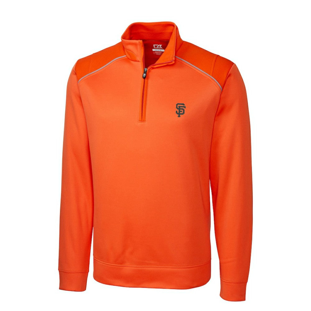 MLB San Francisco Giants Cutter & Buck Ridge WeatherTec Half-Zip Pullover Jacket