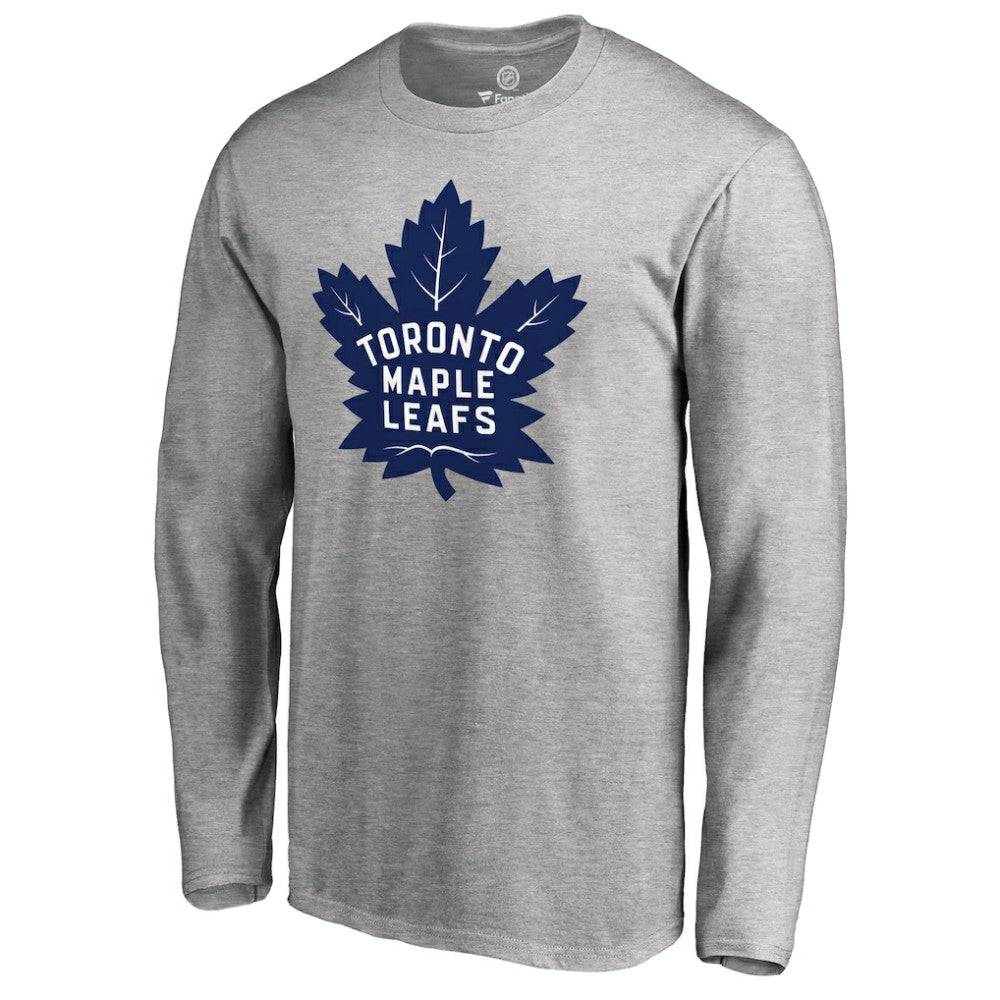 NHL Ash Toronto Maple Leafs Team Primary Logo 2 Long Sleeve T-Shirt