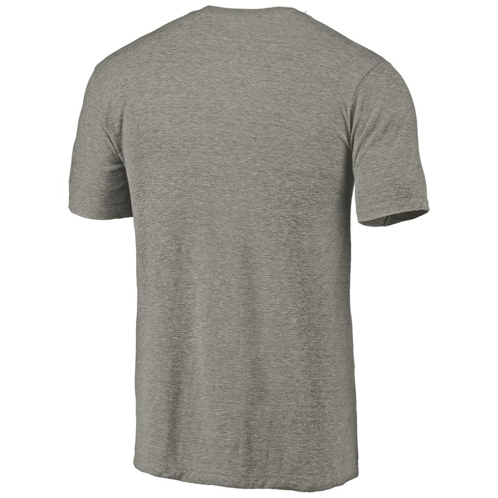 NHL Ash Colorado Avalanche Distressed Team Logo Tri-Blend T-Shirt
