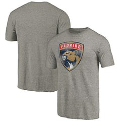 NHL Gray Florida Panthers New Logo Tri-Blend T-Shirt
