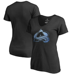 NHL Black Colorado Avalanche Women's Pond Hockey T-Shirt