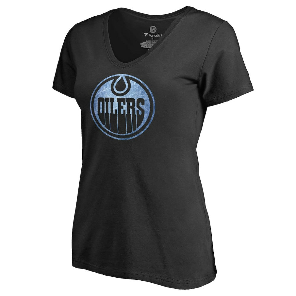 NHL Black Edmonton Oilers Women's Pond Hockey T-Shirt
