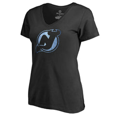 NHL Black New Jersey Devils Women's Pond Hockey T-Shirt