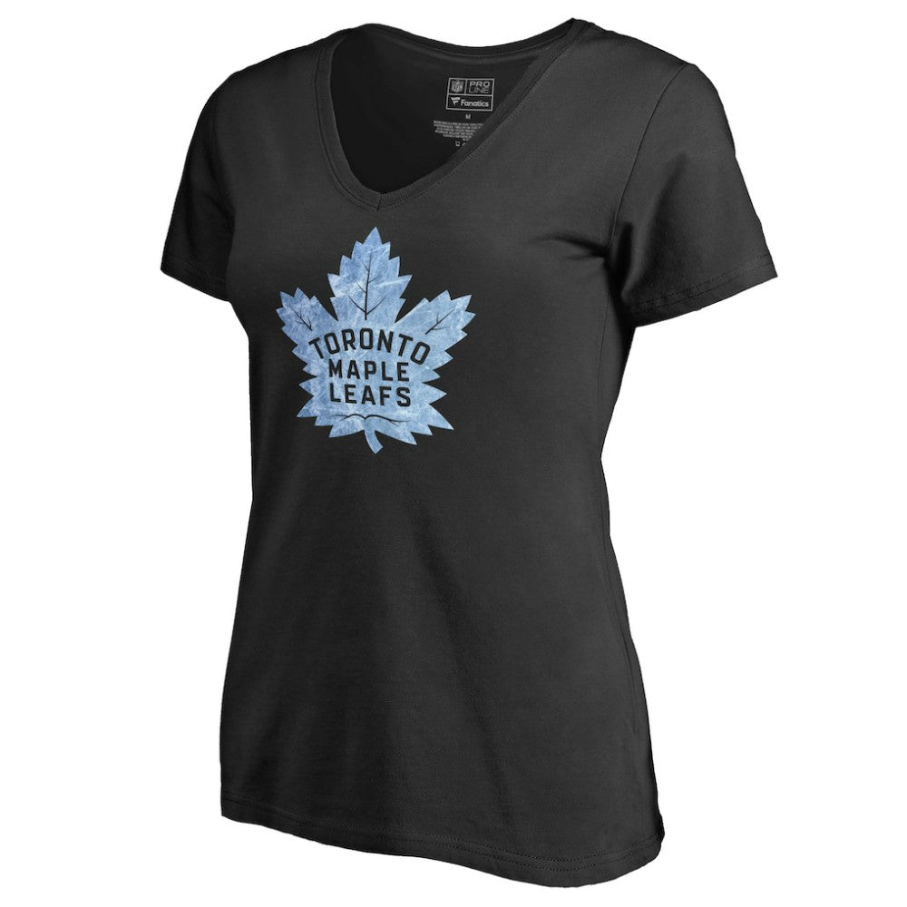 NHL Black Toronto Maple Leafs Women's Pond Hockey T-Shirt