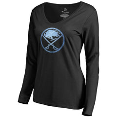 NHL Black Buffalo Sabres Women's Pond Hockey Long Sleeve T-Shirt