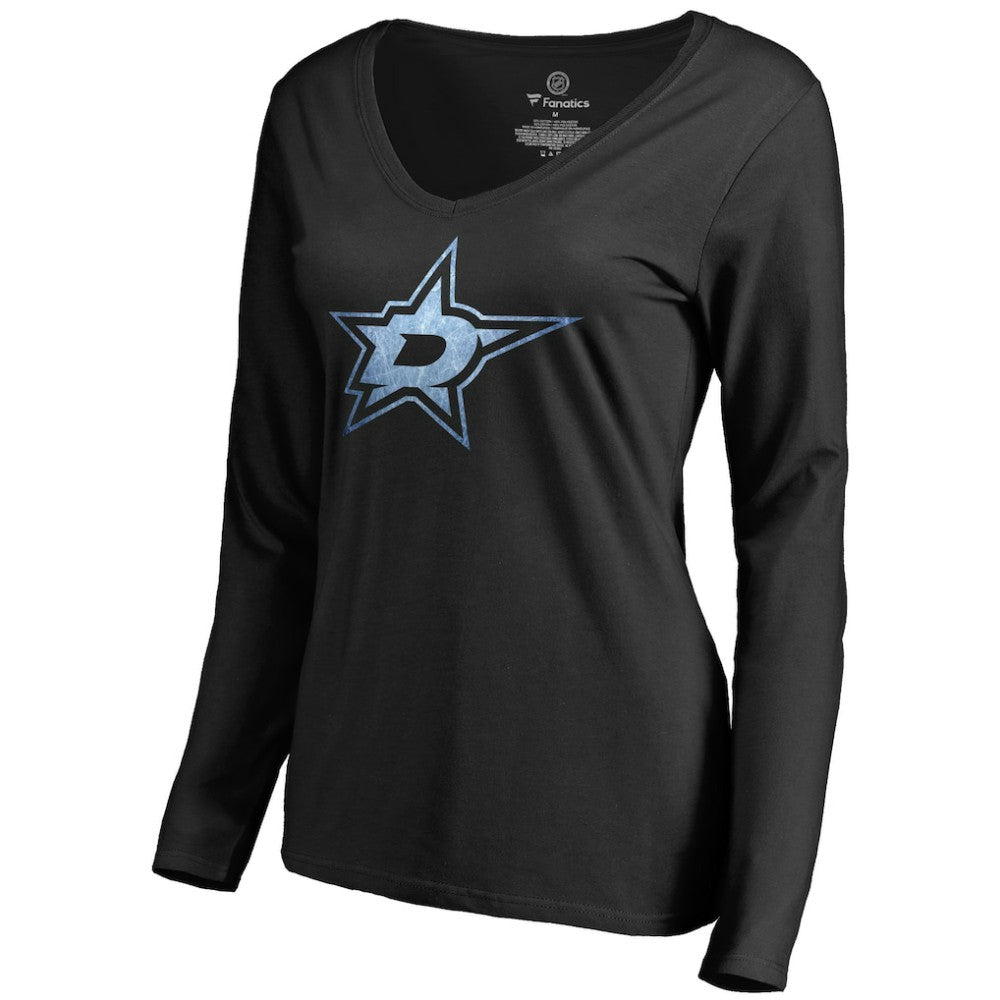 NHL Black Dallas Stars Women's Pond Hockey Long Sleeve T-Shirt