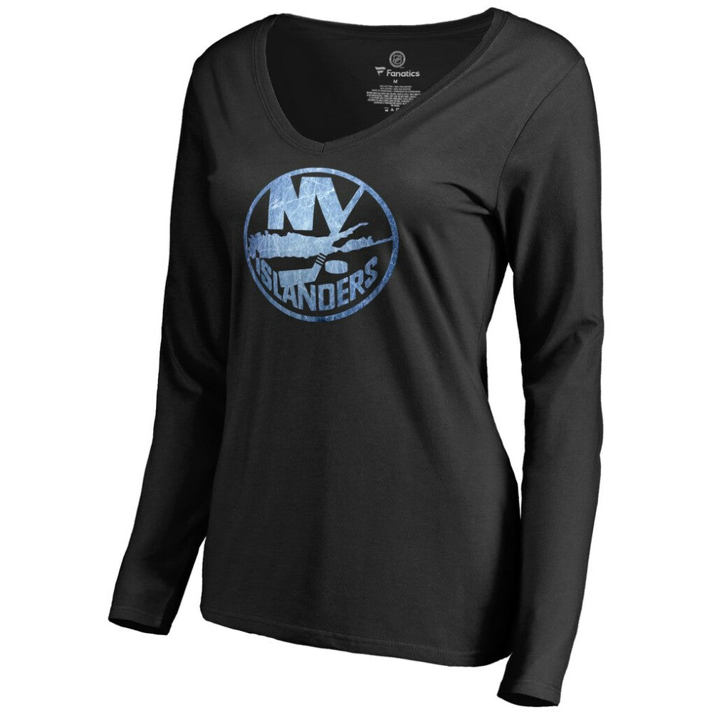 NHL Black New York Islanders Women's Pond Hockey Long Sleeve T-Shirt
