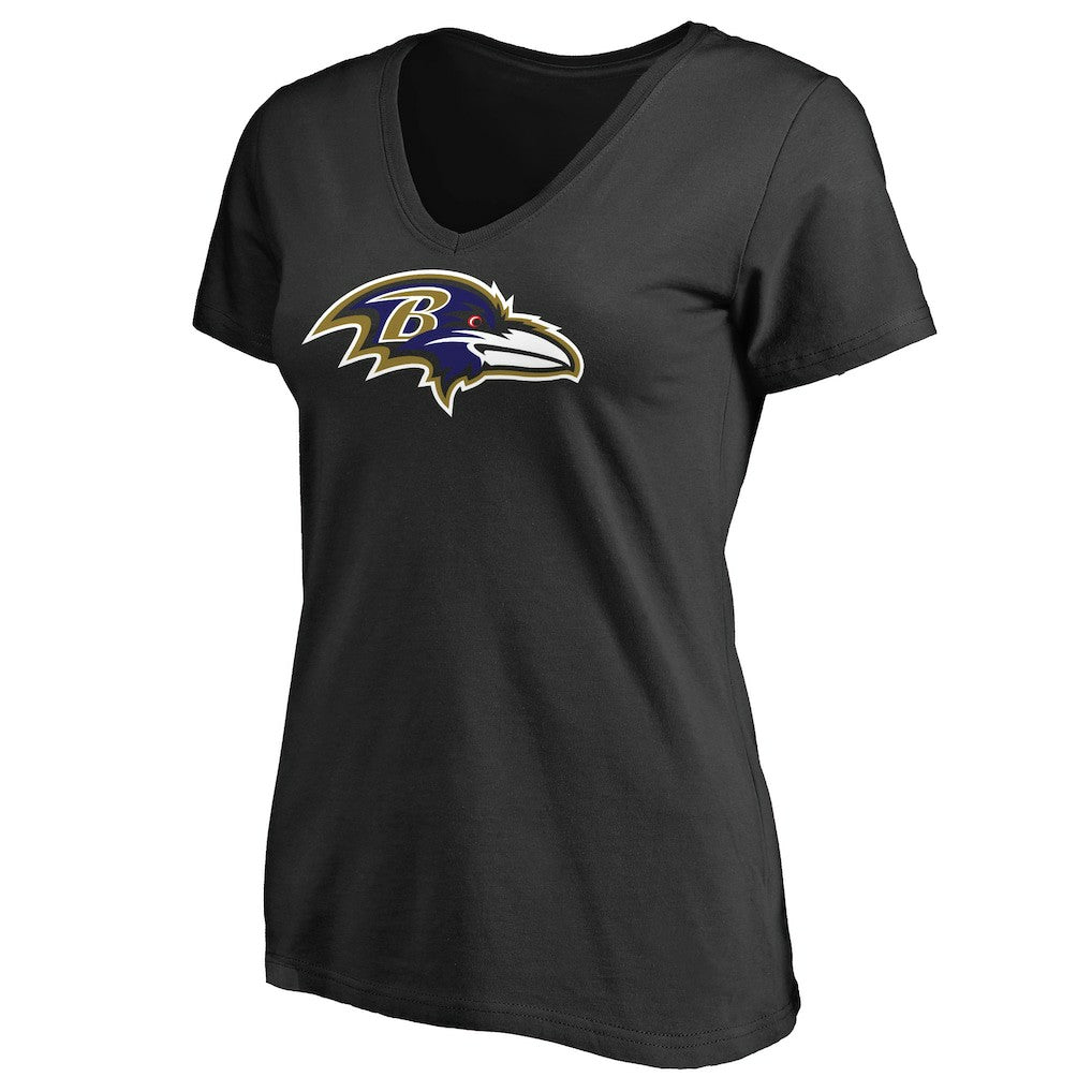 Women's Primary Team Logo V-Neck T-Shirt - Baltimore Ravens