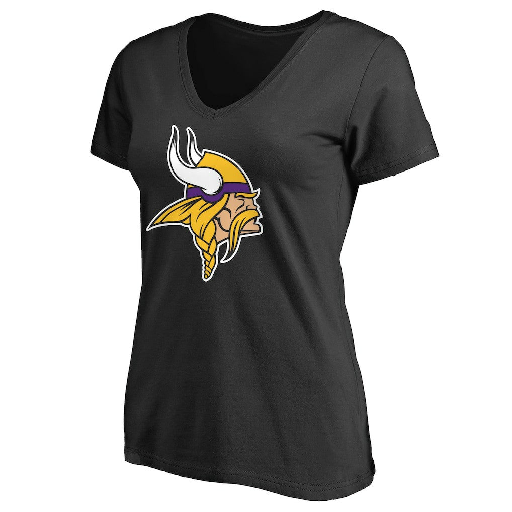 Women's Primary Team Logo V-Neck T-Shirt - Minnesota Vikings
