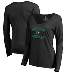 NHL Black Dallas Stars Women's Overtime Long Sleeve T-Shirt