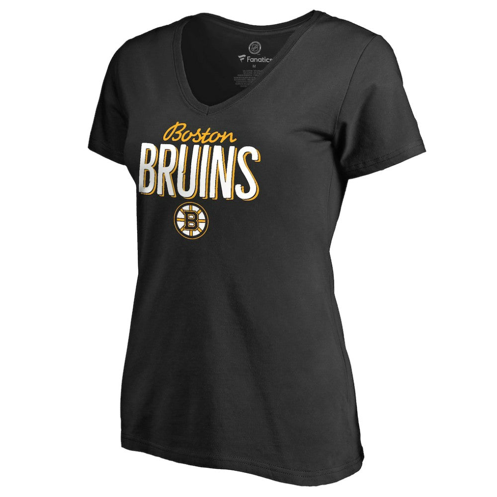 NHL Black Boston Bruins Women's Nostalgia T-Shirt