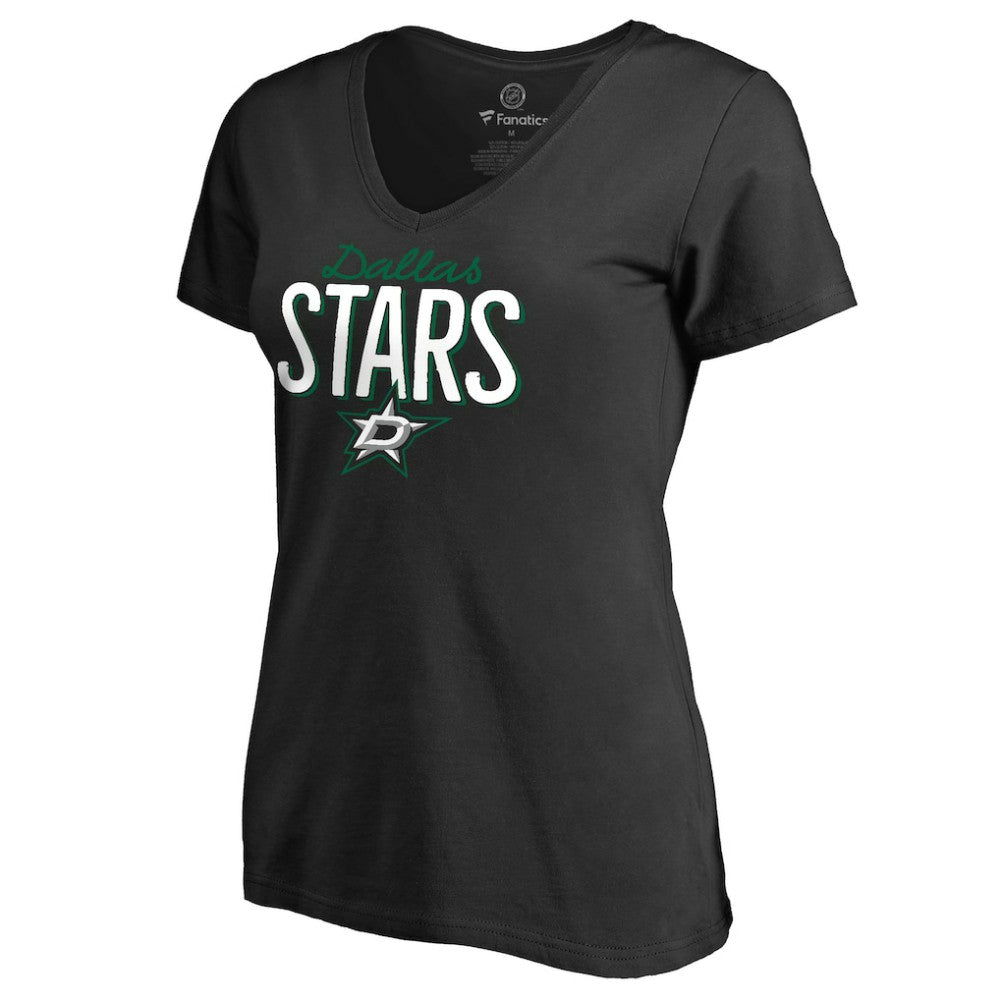 NHL Black Dallas Stars Women's Nostalgia T-Shirt