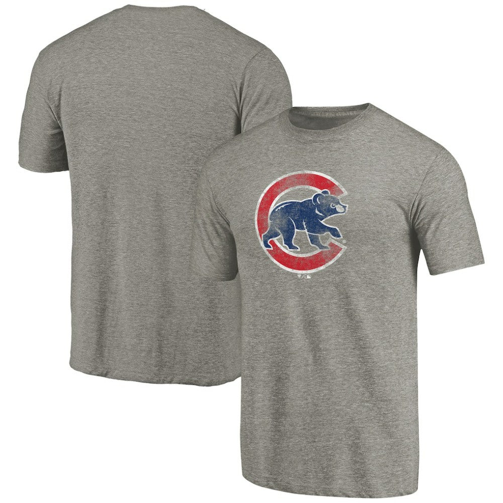 MLB Chicago Cubs Distressed Team Tri-Blend T-Shirt