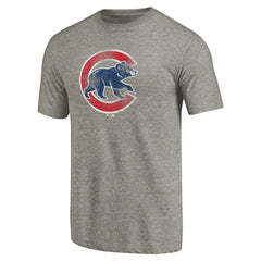 MLB Chicago Cubs Distressed Team Tri-Blend T-Shirt