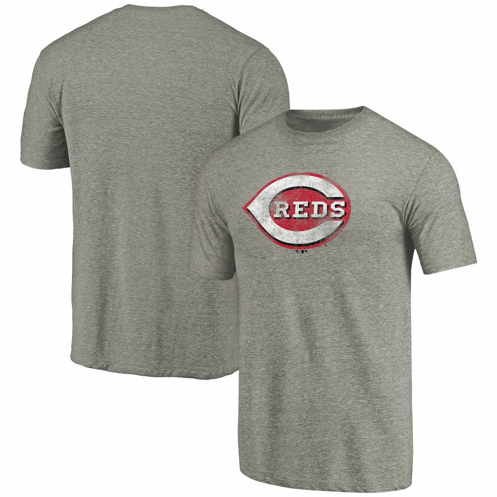 MLB Cincinnati Reds Distressed Team Tri-Blend T-Shirt