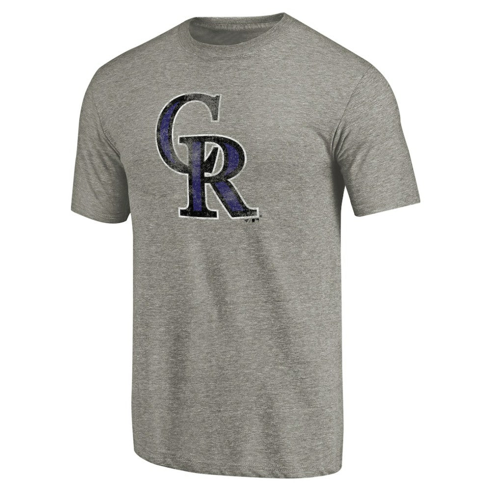 MLB Colorado Rockies Distressed Team Tri-Blend T-Shirt