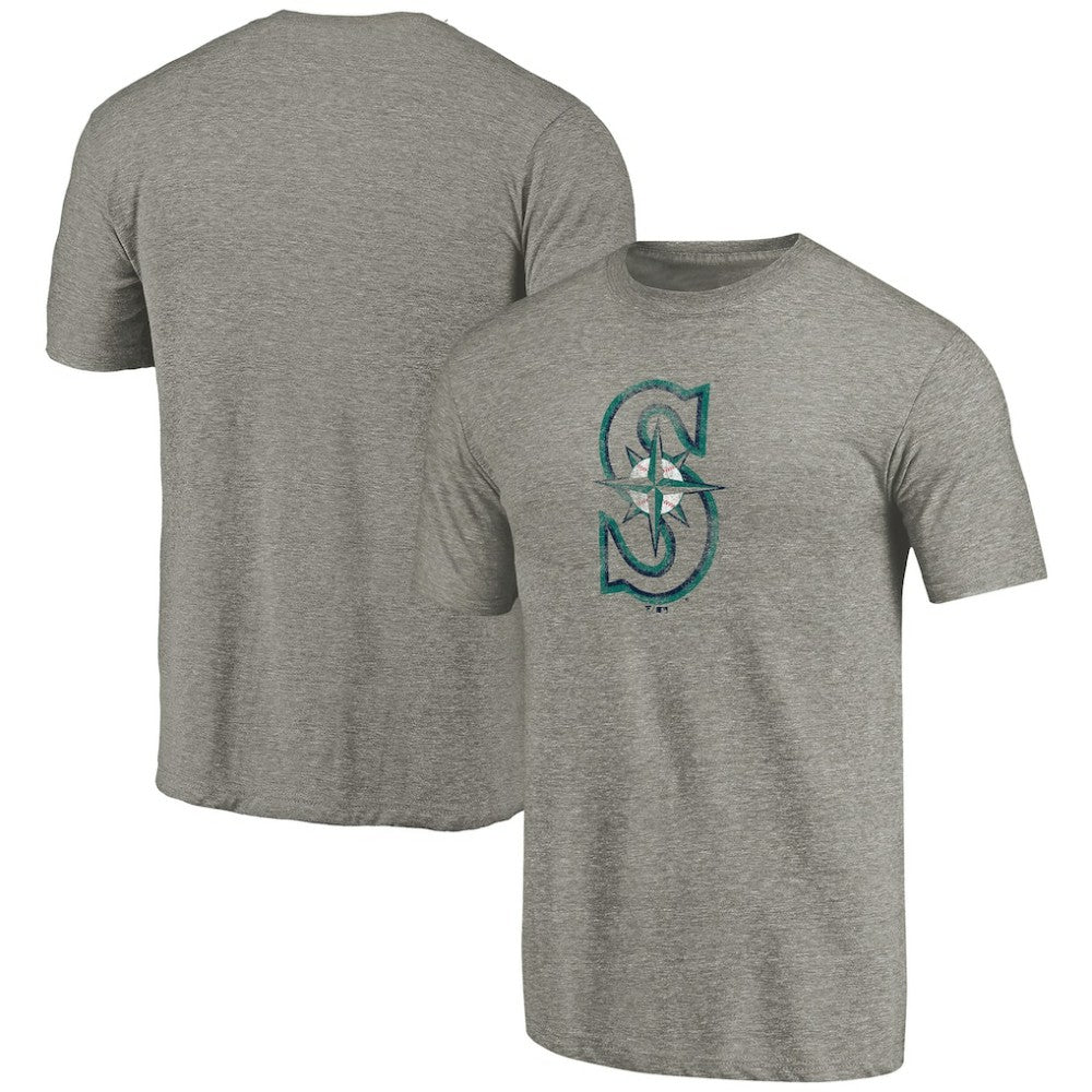MLB Seattle Mariners Distressed Team Tri-Blend T-Shirt