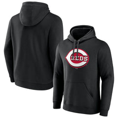 MLB Cincinnati Reds Official Logo Fitted Pullover Hoodie