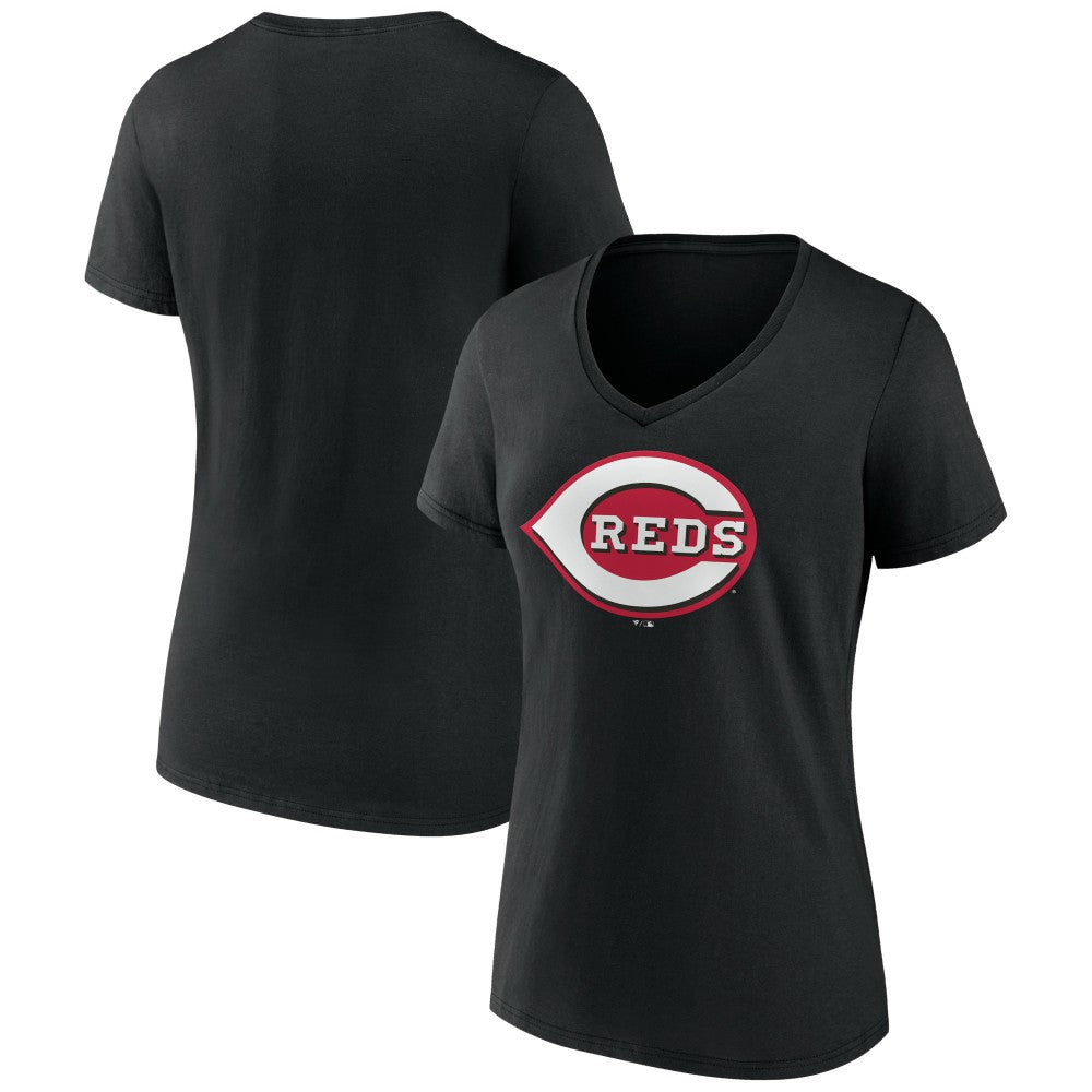 MLB Cincinnati Reds Women's Secondary Color Primary Logo T-Shirt