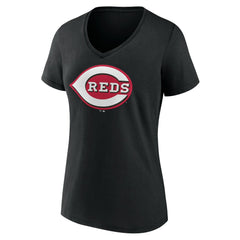 MLB Cincinnati Reds Women's Secondary Color Primary Logo T-Shirt
